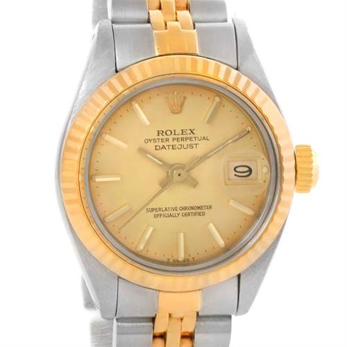 Photo of Rolex Datejust Ladies Steel 18k Yellow Gold Automatic Watch 6917