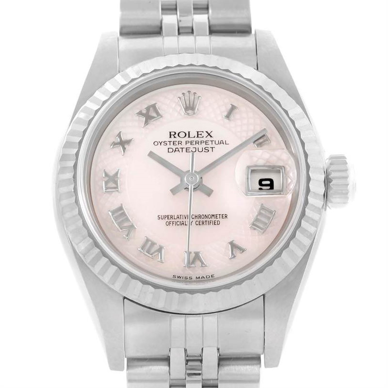 Rolex Datejust Ladies Decorated Rose Mother of Pearl Dial Watch 79174 SwissWatchExpo