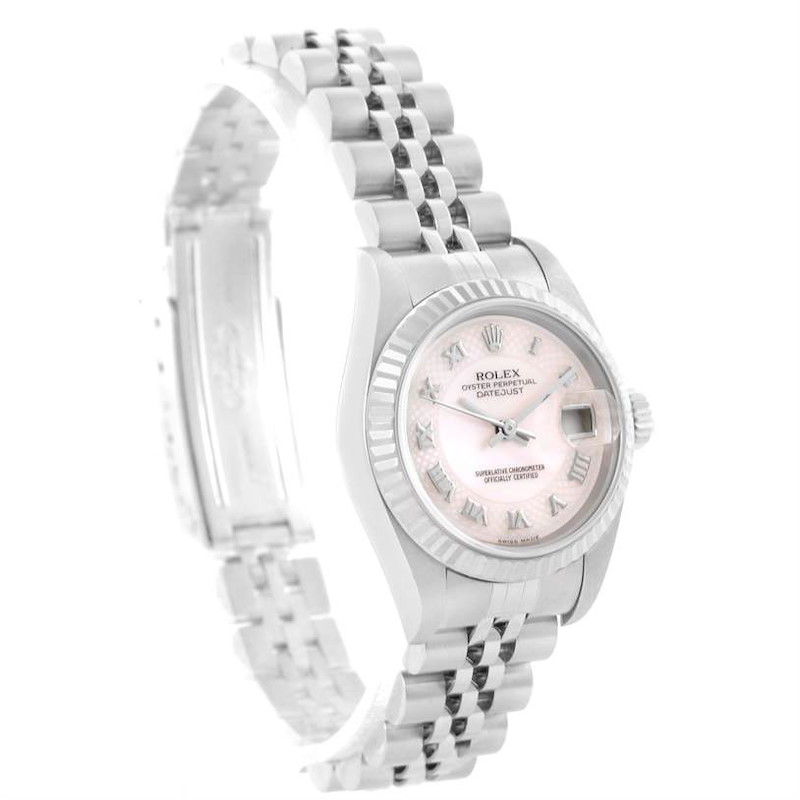 Rolex Datejust Ladies Decorated Rose Mother of Pearl Dial Watch 79174 SwissWatchExpo