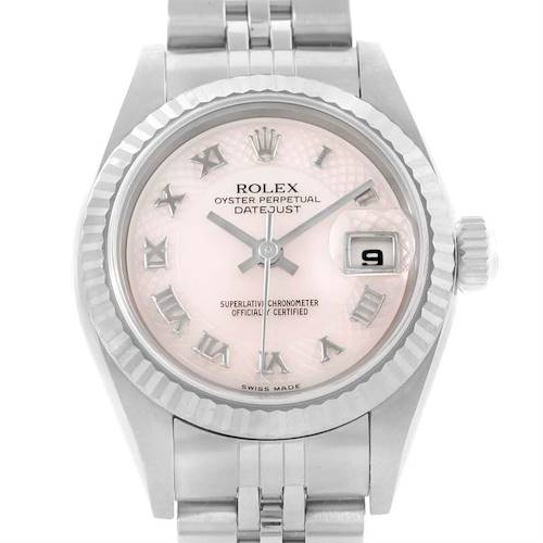 Photo of Rolex Datejust Ladies Decorated Rose Mother of Pearl Dial Watch 79174