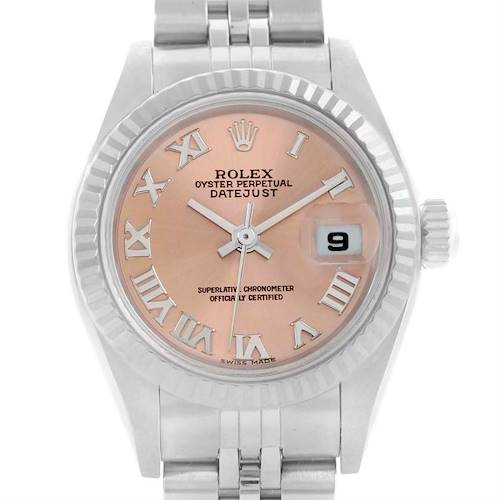 Photo of Rolex Datejust Salmon Roman Dial Jubilee Bracelet Ladies Watch 79174