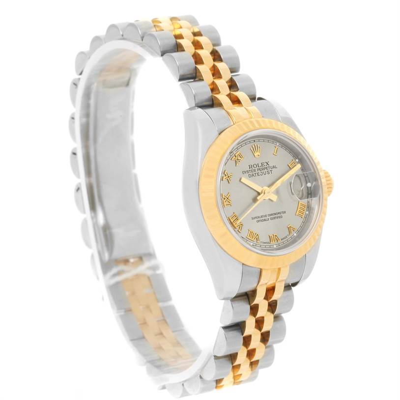 Rolex Datejust Ladies Steel 18K Yellow Gold Slate Dial Watch 179173 ...