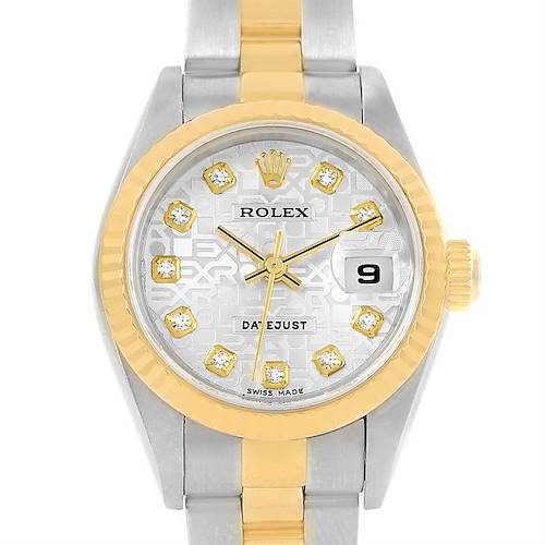 Photo of Rolex Datejust Steel Yellow Gold Jubilee Diamond Dial Watch 79173
