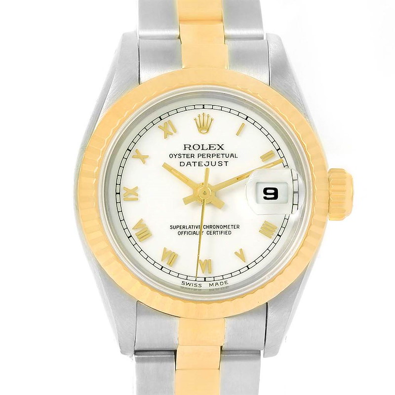 Rolex Datejust Steel 18k Yellow Gold Automatic Ladies Watch 69173 SwissWatchExpo
