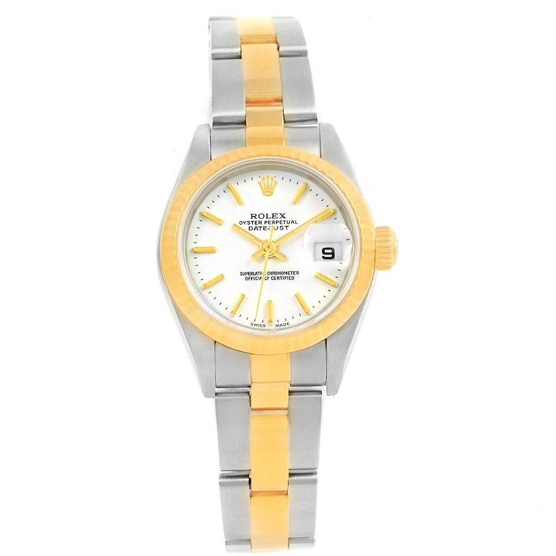 Rolex Datejust Steel 18K Yellow Gold Ladies Watch 79173 Box Papers SwissWatchExpo