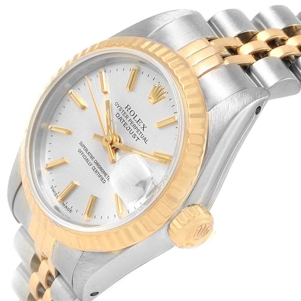 Rolex Datejust Steel Yellow Gold Fluted Bezel Ladies Watch 69173 ...