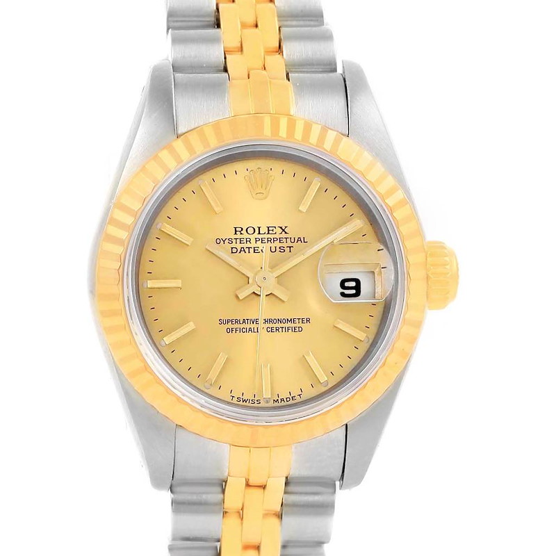 Rolex Datejust 26 Steel Yellow Gold Ladies Watch 79173 Box Papers SwissWatchExpo
