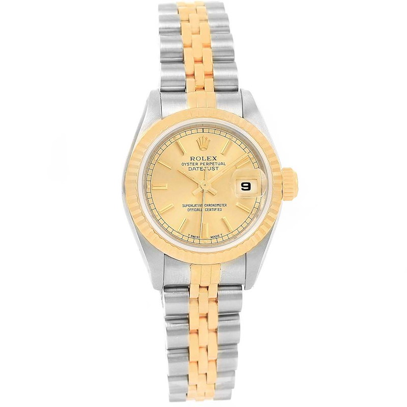 Rolex Datejust 26 Steel Yellow Gold Jubilee Bracelet Ladies Watch 69173 SwissWatchExpo