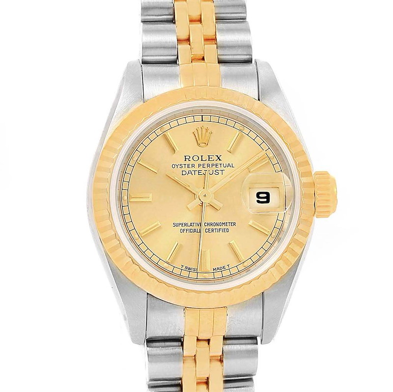 Rolex Datejust 26 Steel Yellow Gold Jubilee Bracelet Ladies Watch 69173 SwissWatchExpo