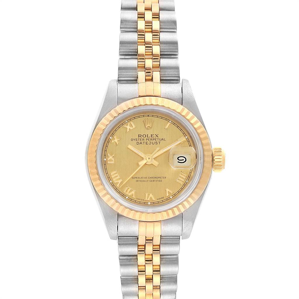 Rolex Datejust 26 Steel Yellow Gold Roman Dial Ladies Watch 69173 ...