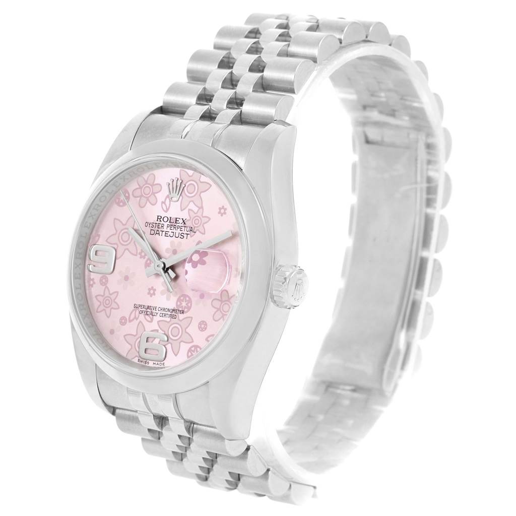 rolex datejust 36 floral
