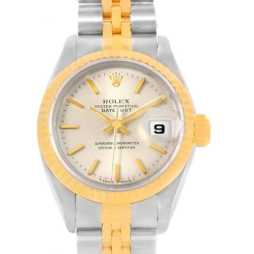 Photo of Rolex Datejust Steel Yellow Gold Silver Dial Ladies Watch 69173