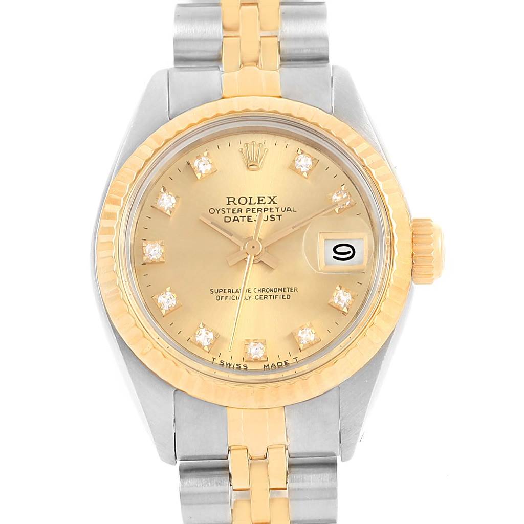 【純正品】ROLEX Datejust ゴールドダイヤル　69173 28mm Rolex Stainless Steel and 18k Yellow Gold Women's Datejust