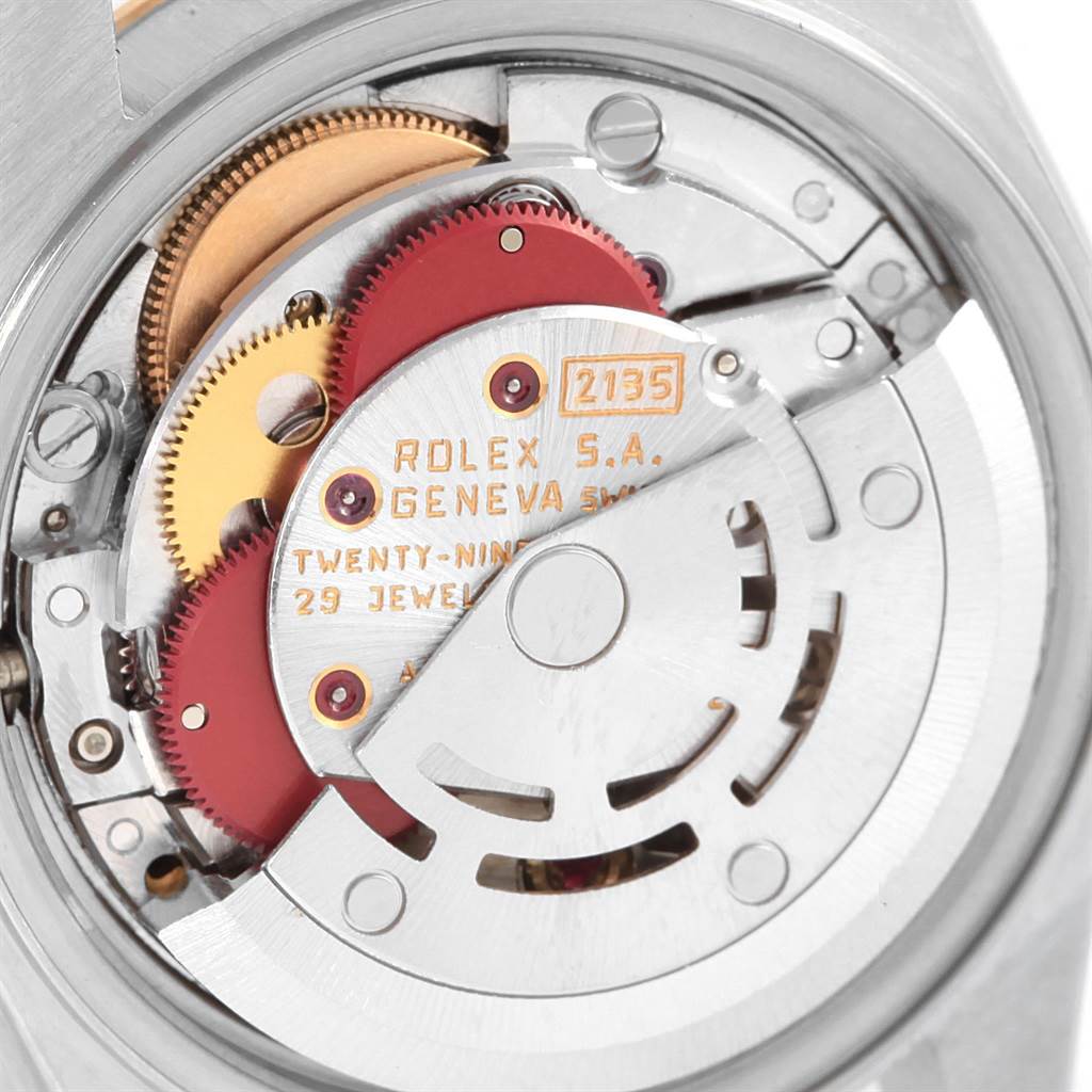 This image shows the detailed internal mechanism of a Rolex Datejust 69173 Women's Stainless Steel Champagne Dial 69173 Women's Stainless Steel Champagne Dial model watch.
