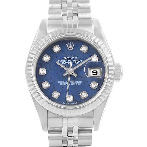 Photo of Rolex Datejust 26 Blue Sodalite Diamond Steel Ladies Watch 79174