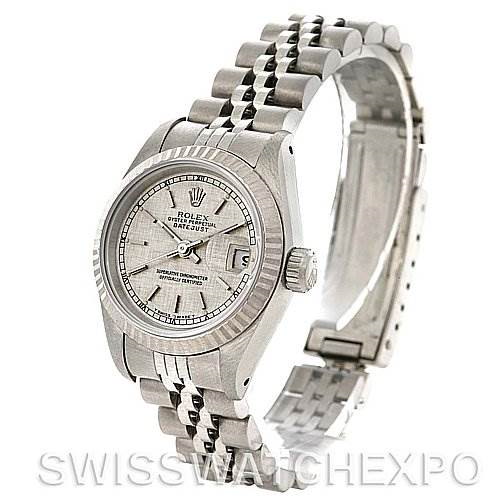 Rolex Datejust Ladies Ss & 18k White Gold Watch 69174 SwissWatchExpo