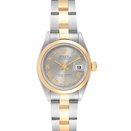 Photo of Rolex Datejust 26mm Steel Yellow Gold Slate Dial Ladies Watch 69163