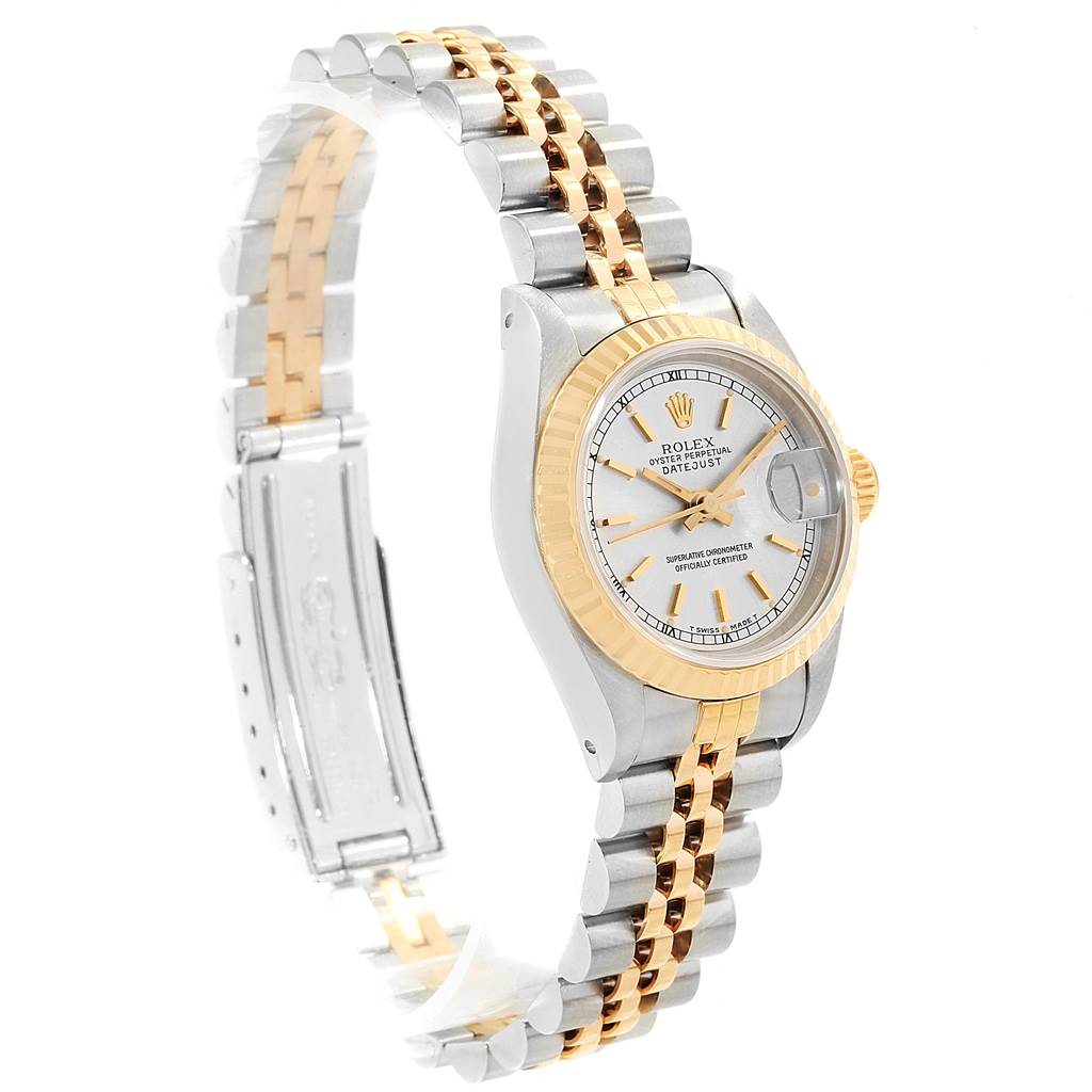 Rolex Datejust 26mm Steel Yellow Gold Silver Dial Ladies Watch 69173 ...