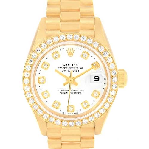Photo of Rolex President Datejust 26 Yellow Gold Diamond Ladies Watch 79178