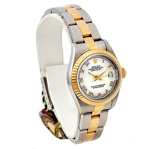 Rolex Datejust Ladies Ss & 18k Yellow Gold Watch 69173 SwissWatchExpo