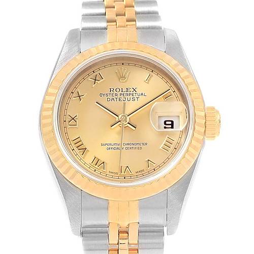 Photo of Rolex Datejust Steel Yellow Gold Roman Dial Ladies Watch 79173