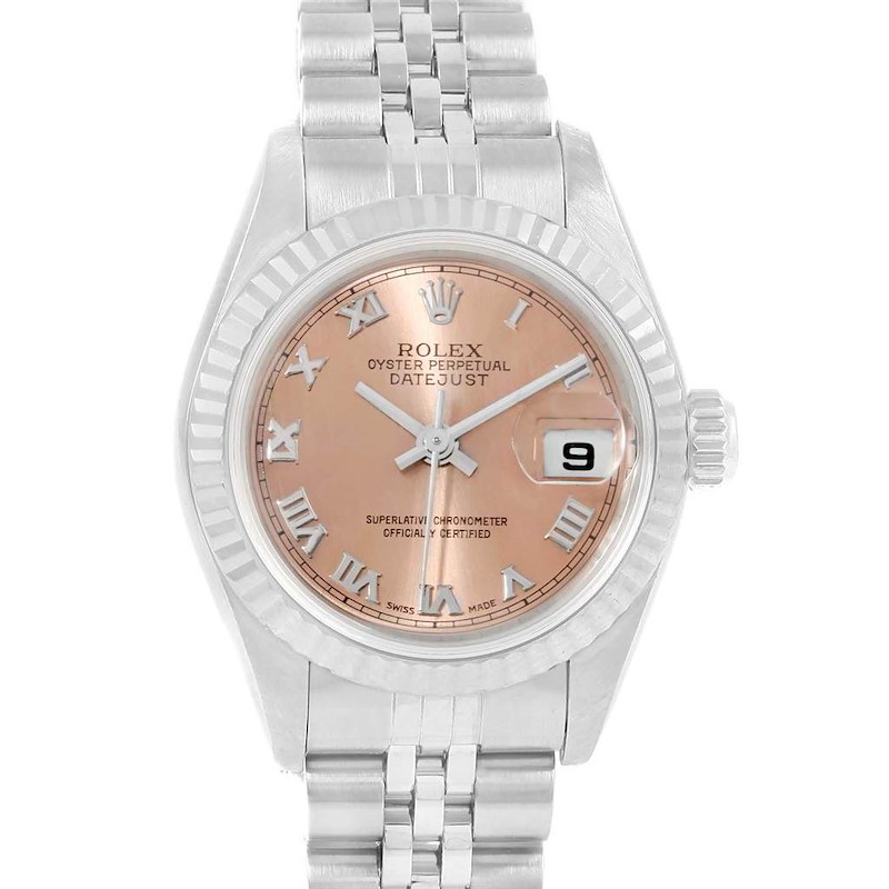 Rolex Datejust Ladies Steel White Gold Roman Dial Ladies Watch 79174 SwissWatchExpo