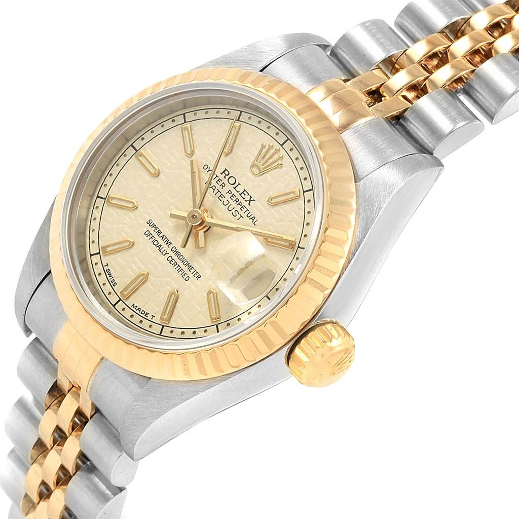 rolex datejust gold dial