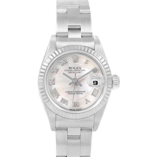 Photo of Rolex Datejust 26 Steel White Gold Mother of Pearl Ladies Watch 69174