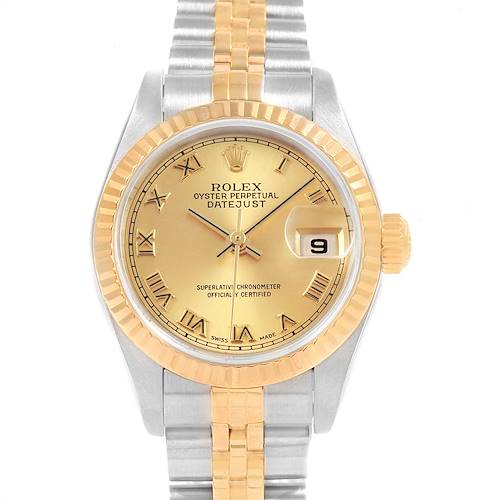 Photo of Rolex Datejust Steel Yellow Gold Roman Dial Ladies Watch 79173