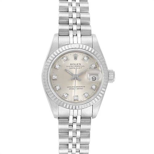 Photo of Rolex Datejust 26 Steel White Gold Diamond Automatic Ladies Watch 69174