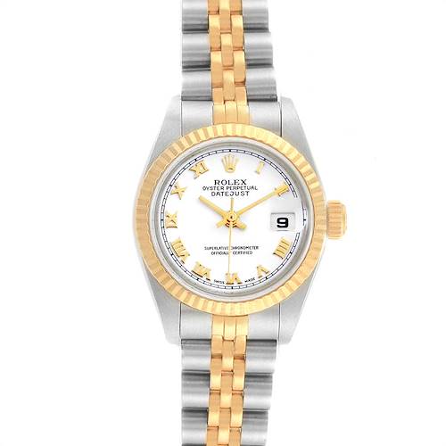 Photo of Rolex Datejust 26mm Steel Yellow Gold White Dial Ladies Watch 69173