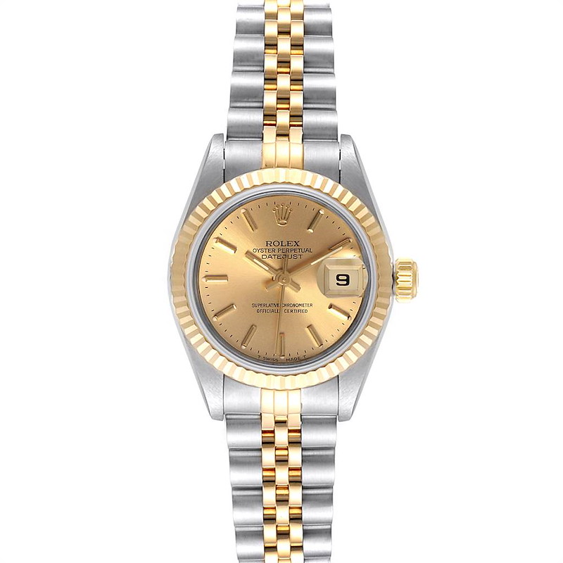 Rolex Datejust Steel Yellow Gold Jubilee Bracelet Ladies Ladies Watch 69173 SwissWatchExpo