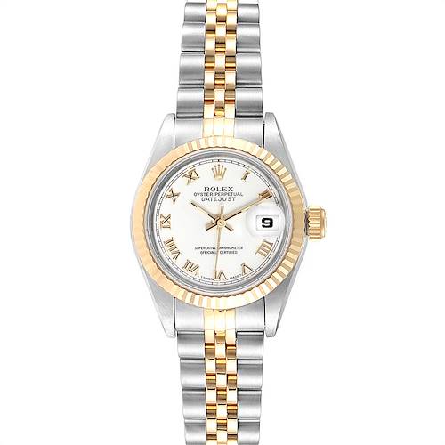 Photo of Rolex Datejust Steel Yellow Gold White Dial Ladies Watch Box Papers