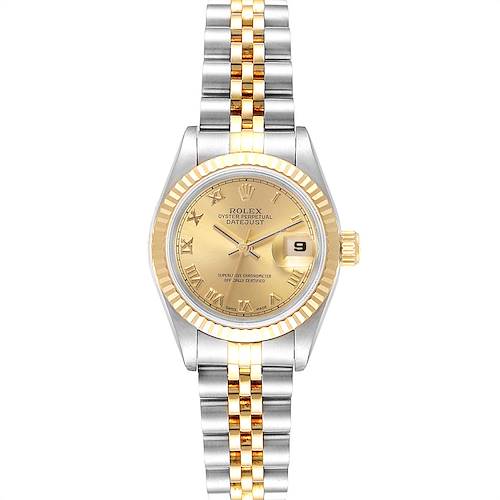 Photo of Rolex Datejust 26mm Steel Yellow Gold Roman Dial Ladies Watch 69173