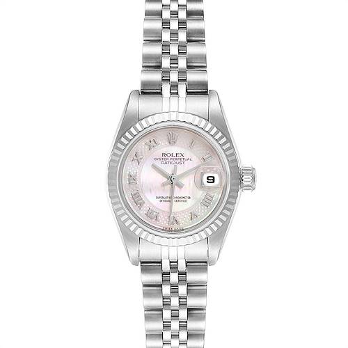 Photo of Rolex Datejust Decorated Mother of Pearl Dial Ladies Watch 79174