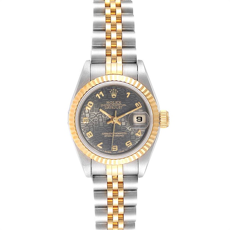 Rolex Datejust Steel Yellow Gold Jubilee Dial Ladies Watch 69173 Unworn SwissWatchExpo