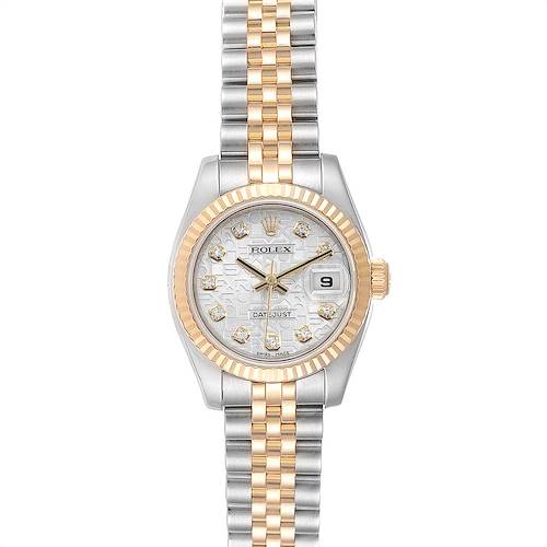 Photo of Rolex Datejust 26 Steel Yellow Gold Diamond Ladies Watch 179173