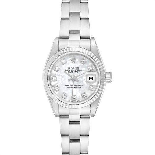 Photo of Rolex Datejust Mother of Pearl Diamond Ladies Watch 79174 Box Papers PARTIAL PAYMENT