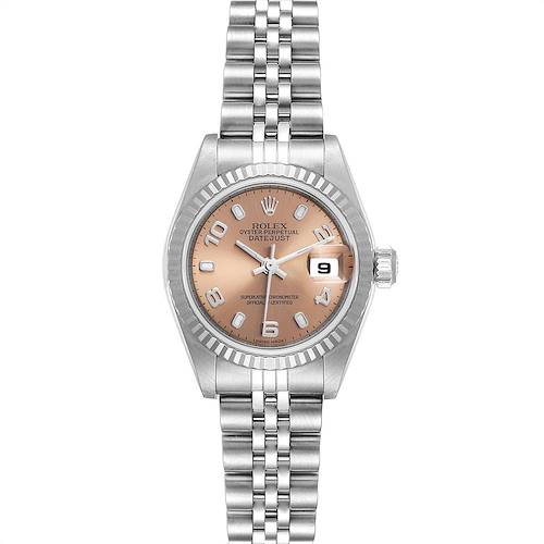 Photo of Rolex Datejust 26 Steel White Gold Salmon Dial Ladies Watch 79174