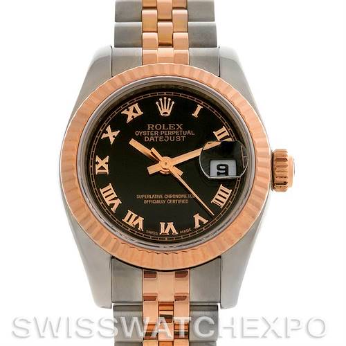 Photo of Rolex Datejust Ladies Steel and 18k Rose Gold Watch 179171