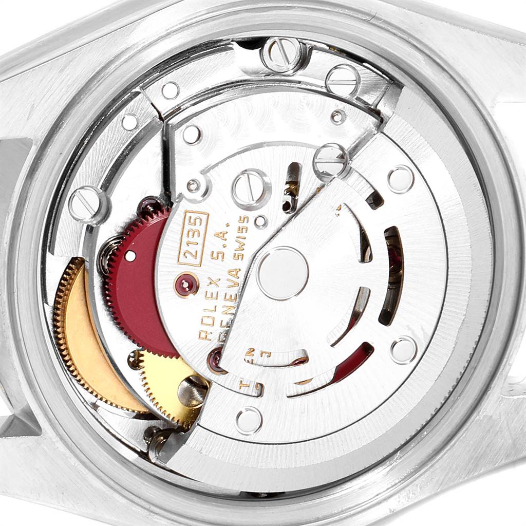 This image shows the internal mechanical movement of a Rolex Datejust 69173 Women's Stainless Steel Champagne Dial 69173 Women's Stainless Steel Champagne Dial watch.