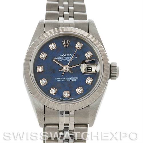 Photo of Rolex  Datejust Ladies Sodalite Diamond Dial Watch 79174