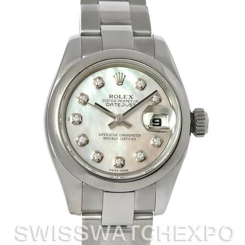 Photo of Rolex Datejust Ladies Steel Diamond Watch 179160