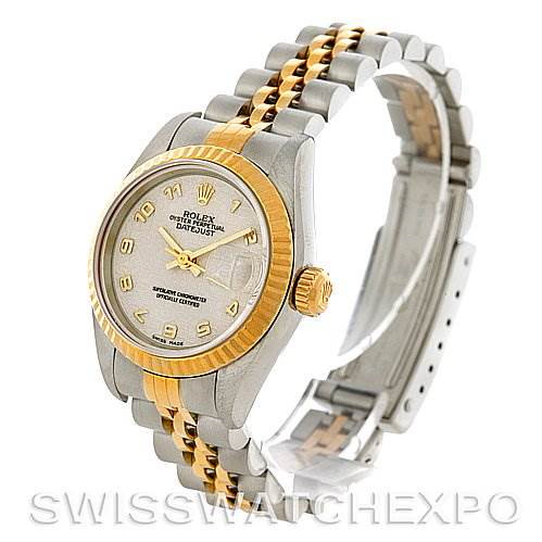 Rolex Datejust Ladies Steel18k Yellow Gold Watch 69173 SwissWatchExpo