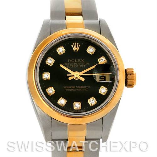 Photo of Rolex Datejust Ladies Steel 18k Yellow Gold Watch 79173