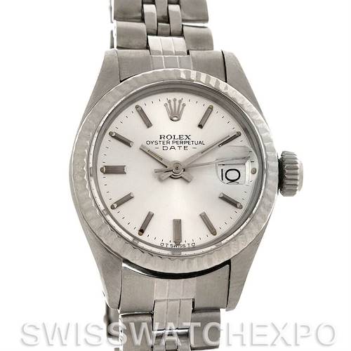 Photo of Rolex Datejust Ladies Steel 18k White Gold Watch 6917 Image not available