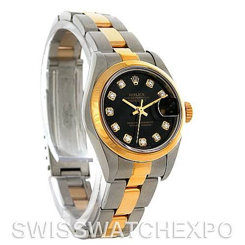 Rolex Datejust Ladies Steel 18k Yellow Gold Watch 79173 SwissWatchExpo