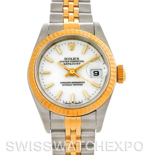Photo of Rolex Datejust Ladies Steel 18k Yellow Gold 69173 Watch