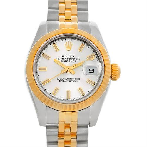 Photo of Rolex Datejust Ladies Steel 18K Yellow Gold Watch 179173SSJ
