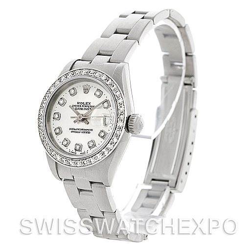Rolex Datejust Ladies Steel 18k White Gold Diamond Watch 69190 SwissWatchExpo